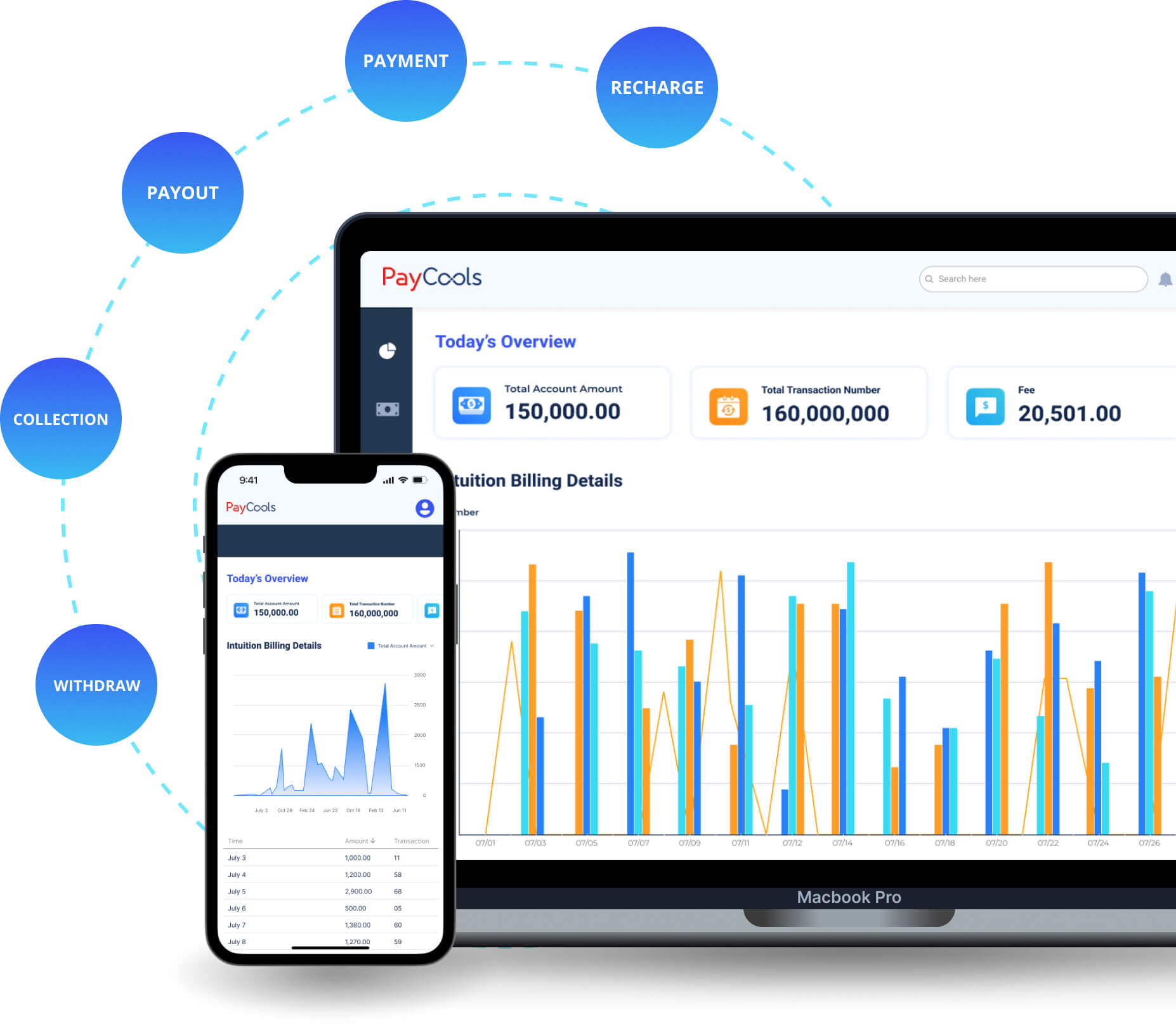 PayCools merchant dashboard preview